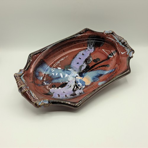 #230125 Baking Dish Red w/Splash 11x6.25 $18 at Hunter Wolff Gallery